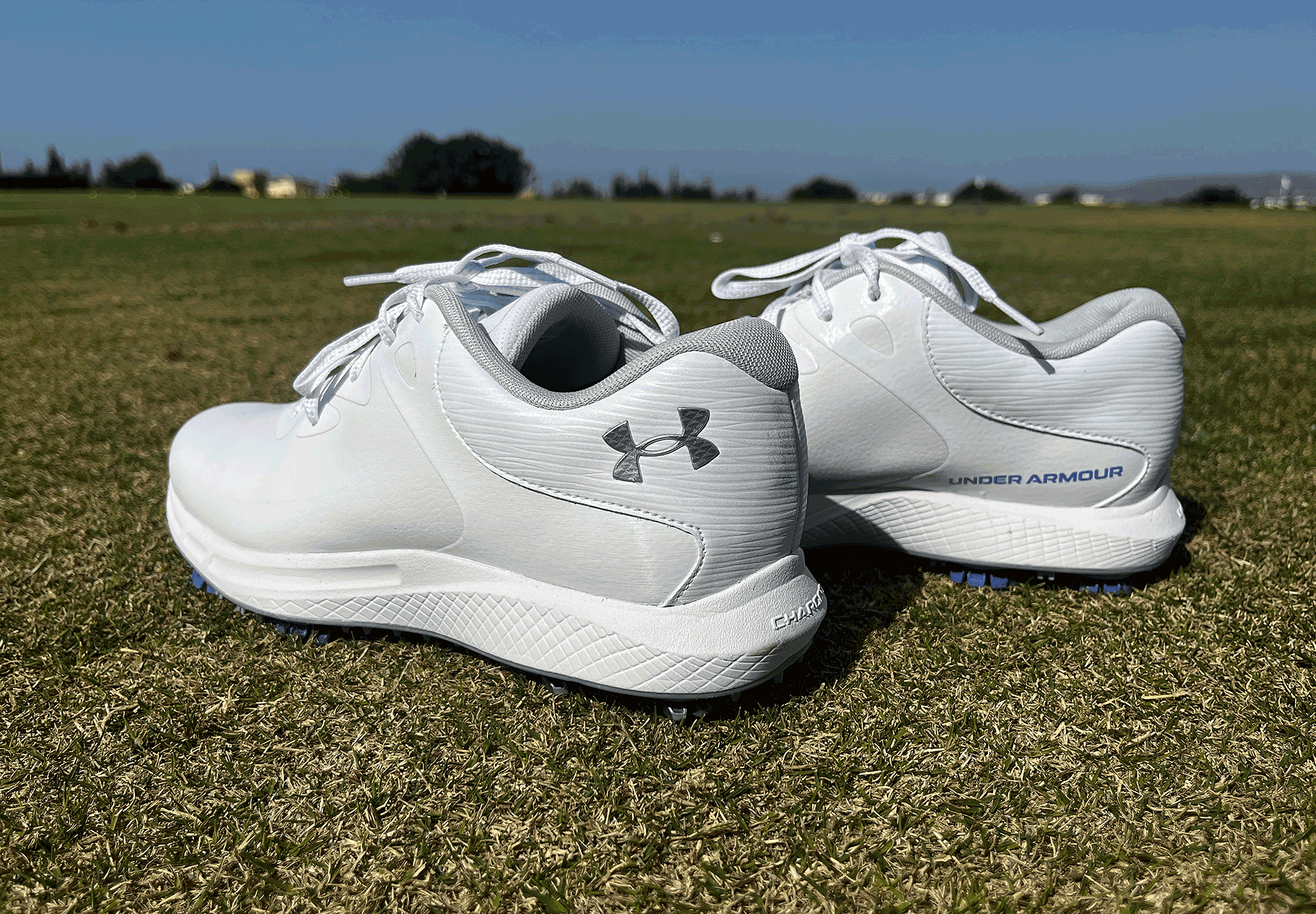 Under Armour Drive Pro Spikeless Wide Golf Shoes - White