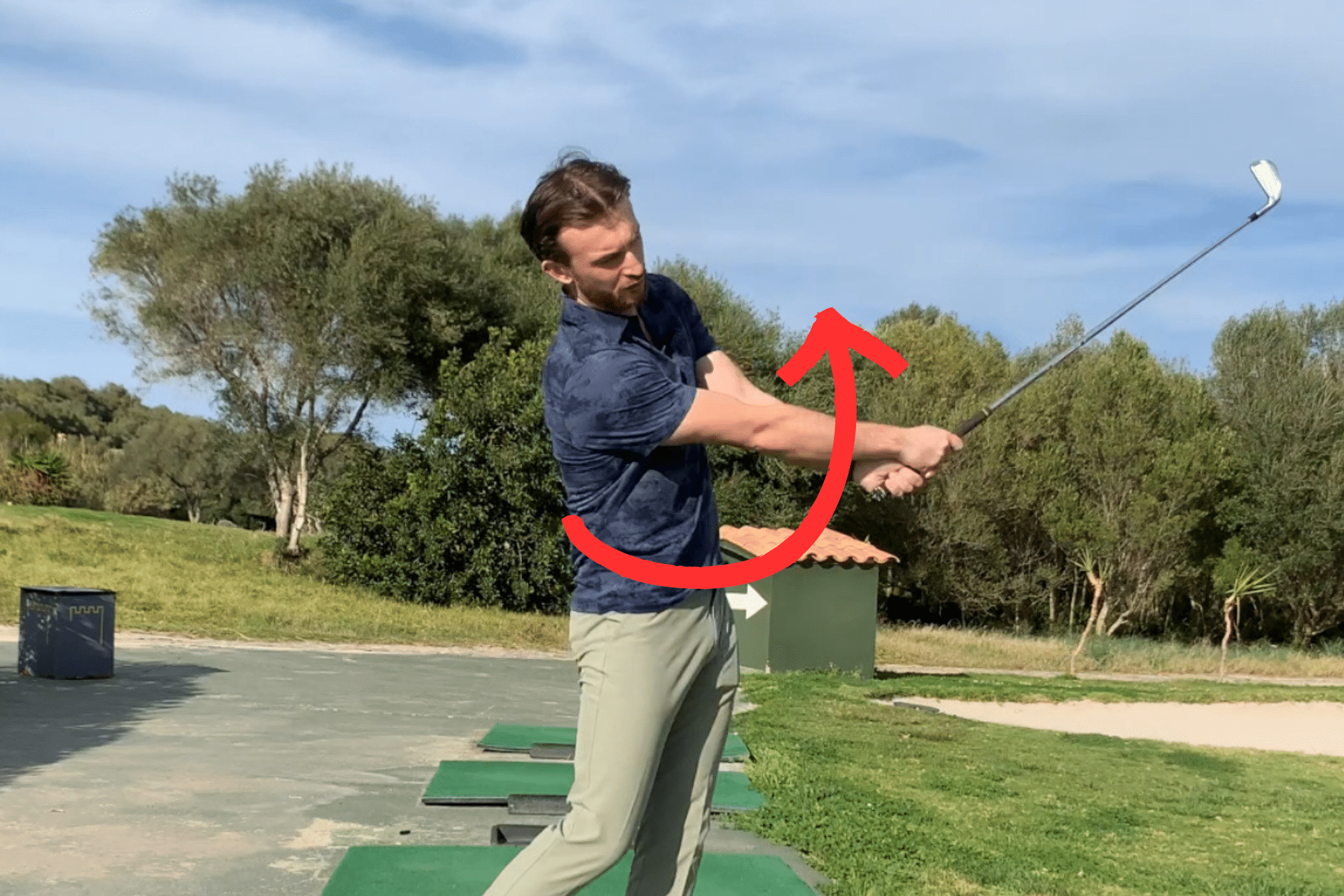 how to release the golf club