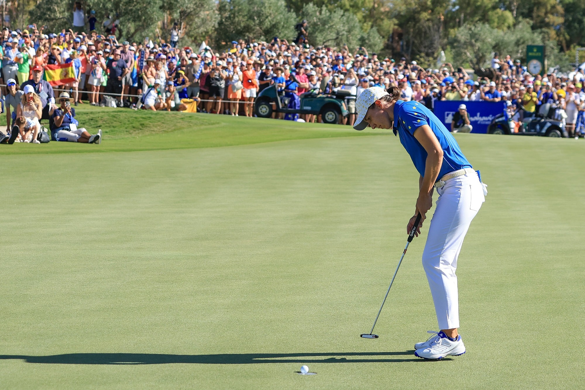 What is the score in the Solheim Cup?