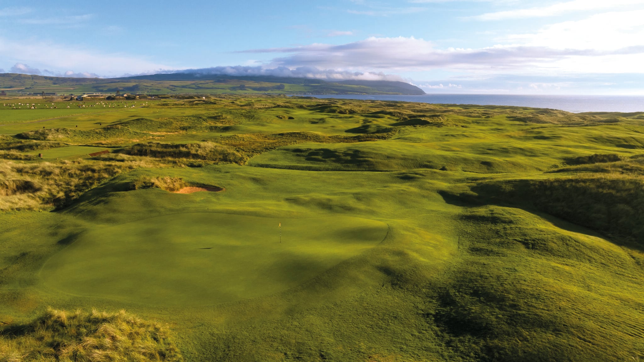 An overhead look at the 9th hole at Mach Dunes | Source: Supplied